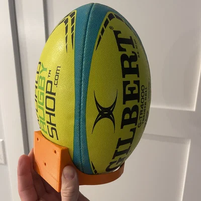 Giá đỡ treo tường Rugby Ball Wall Mount in 3D chắc chắn