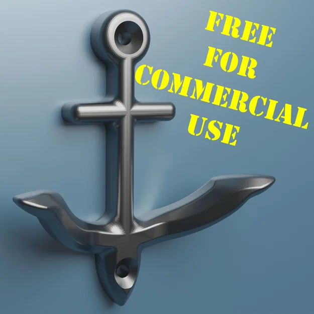 Móc treo khăn/quần áo hình mỏ neo - Phong cách hàng hải - Image 1