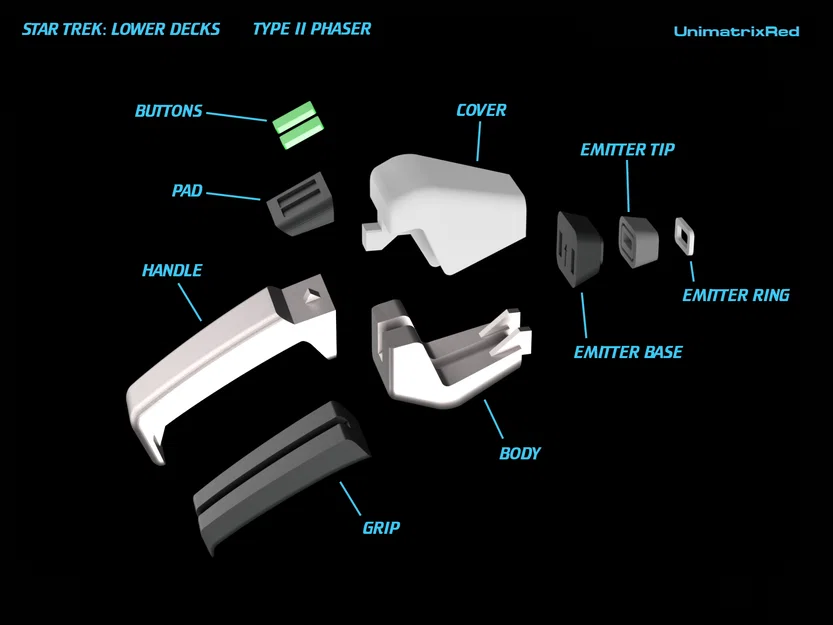 Mô hình Phaser từ phim Star Trek: Lower Decks - Image 2