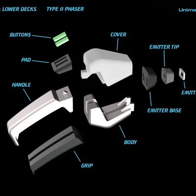 Mô hình Phaser từ phim Star Trek: Lower Decks