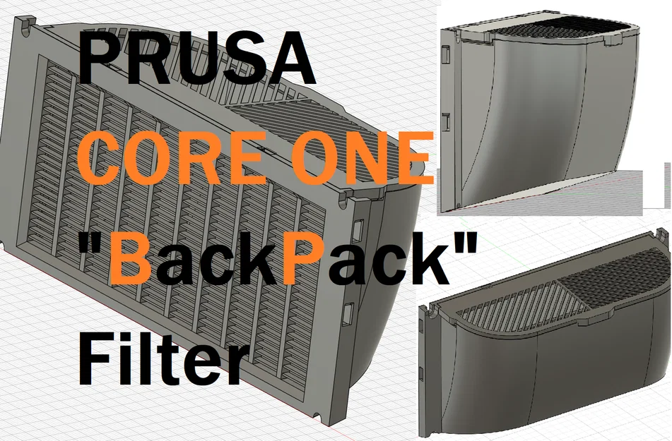 Balo lọc khí cho Prusa Core One - Kiểu bộ lọc hạt carbon Nevermore - Image 1