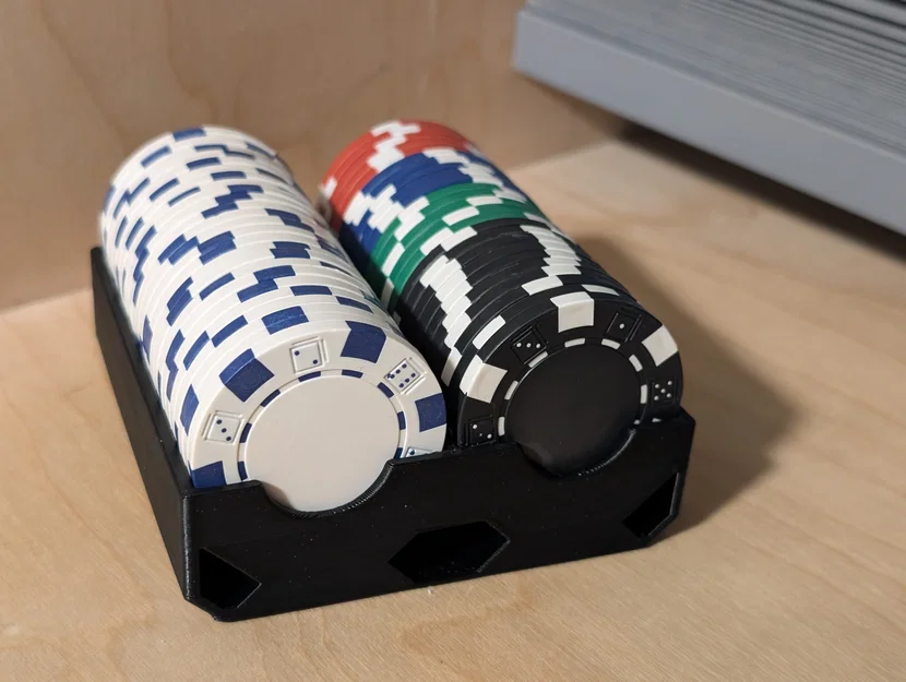 Khay Đựng Chip Poker, Blackjack, Roulette (Có Thể Chồng Lên Nhau) 2x25 - Image 1