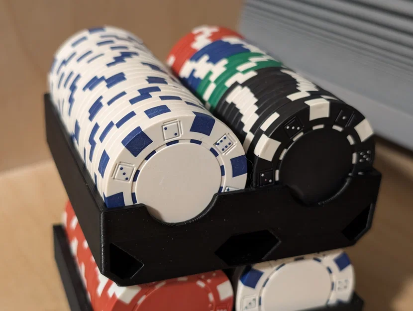 Khay Đựng Chip Poker, Blackjack, Roulette (Có Thể Chồng Lên Nhau) 2x25 - Image 2