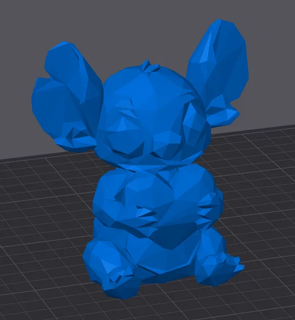Mô hình Stitch Low Poly cầm trái tim xinh xắn cho ngày Valentine - Image 1