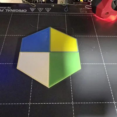 Mô hình test in 4 màu đa sắc (4 Color Test) cho máy in 3D