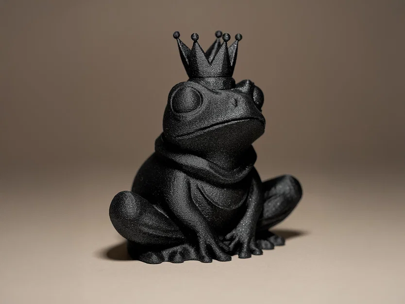 Mô hình chú ếch đội vương miện trang trí - Image 1