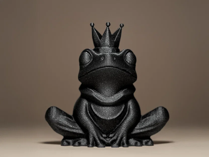 Mô hình chú ếch đội vương miện trang trí - Image 2