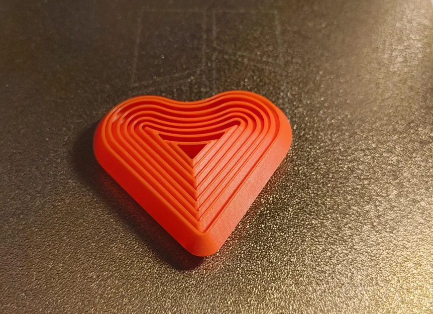 Mẫu in 3D đồ chơi Fidget trái tim Valentine dễ thương - Image 1