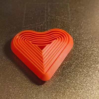 Mẫu in 3D đồ chơi Fidget trái tim Valentine dễ thương