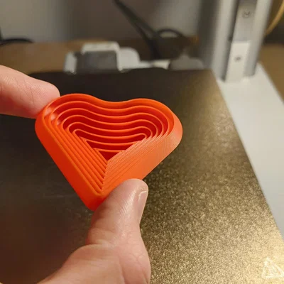Mẫu in 3D đồ chơi Fidget trái tim Valentine dễ thương