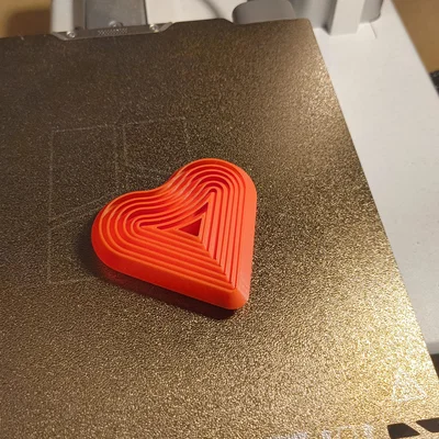 Mẫu in 3D đồ chơi Fidget trái tim Valentine dễ thương
