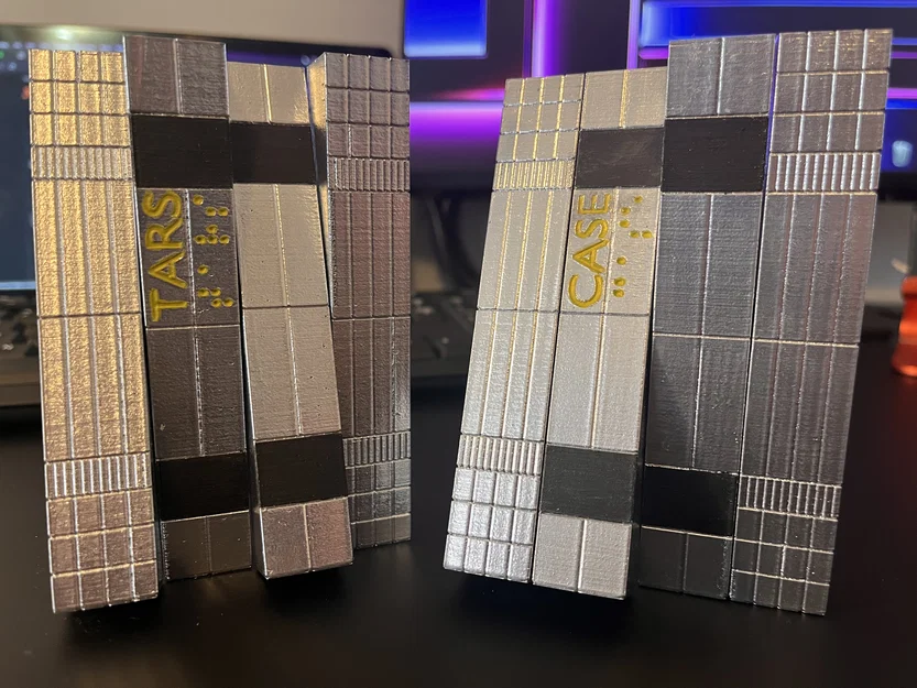 Mô hình robot khớp nối T.A.R.S., C.A.S.E., K.I.P.P. và P.L.E.X từ Interstellar (print-in-place) - Image 9