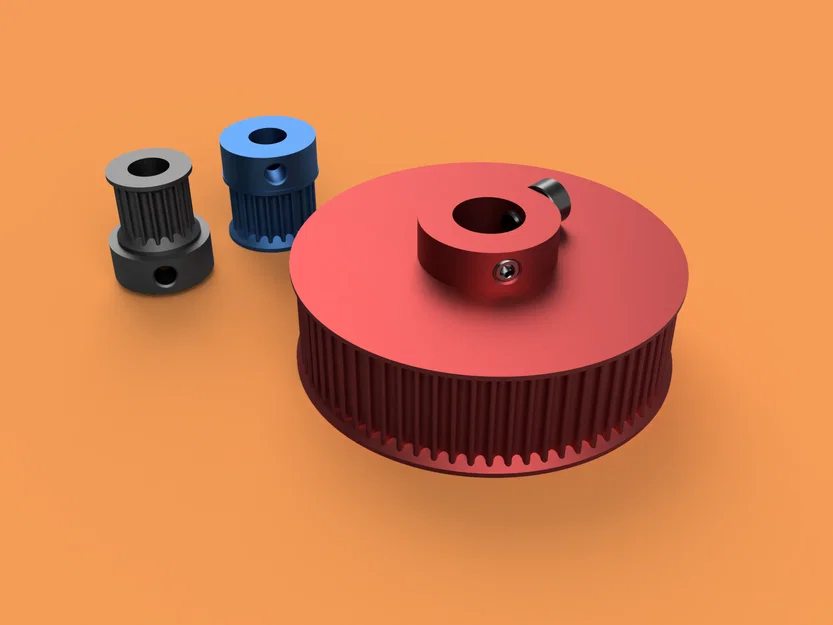 [OEPU] Bộ sưu tập bánh răng đai GT2 - Parametric - Image 1