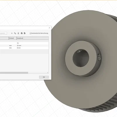 [OEPU] Bộ sưu tập bánh răng đai GT2 - Parametric