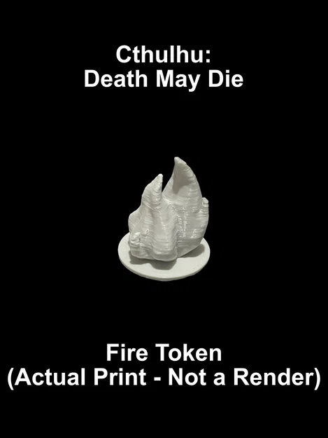 Cthulhu: Death May Die / Mansions of Madness - Token Lửa 3D - Image 2