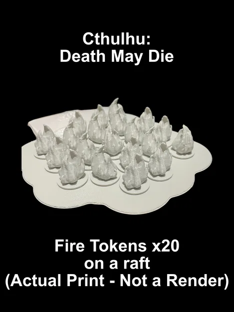 Cthulhu: Death May Die / Mansions of Madness - Token Lửa 3D - Image 3