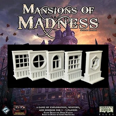 Mansions of Madness: Token cửa sổ tường đục (Opaque Wall Window Tokens)