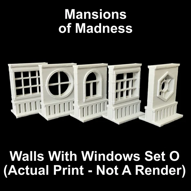 Mansions of Madness: Token cửa sổ tường đục (Opaque Wall Window Tokens) - Image 2
