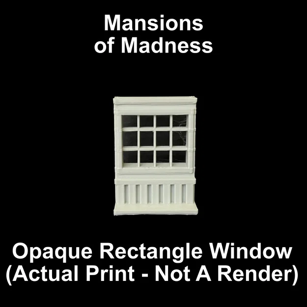 Mansions of Madness: Token cửa sổ tường đục (Opaque Wall Window Tokens) - Image 7