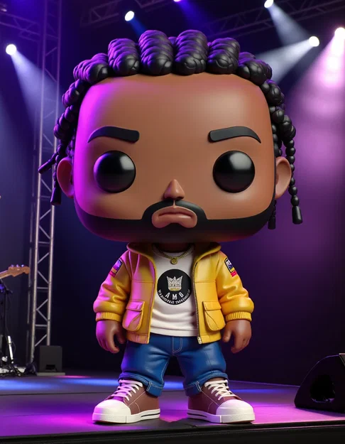 Mô hình Kendrick Lamar phong cách Funko cực chất - Image 2