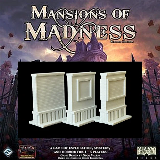 Mansions of Madness: Bộ 6 Tường Token (Loại trơn) - Image 1