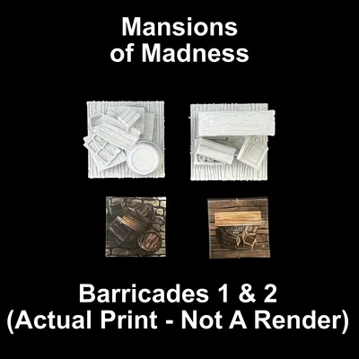 Mansions of Madness: Các mô hình vật cản (Barricade Tokens)