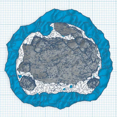 Địa hình đảo Mantic Armada - Các mỏm đá nhỏ