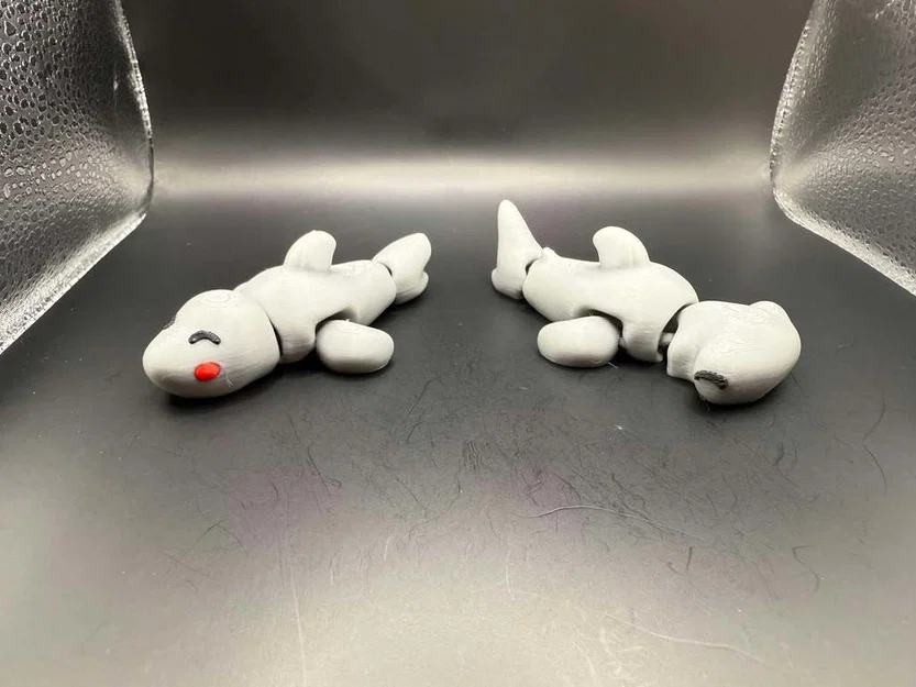 Bộ sưu tập Cá mập và Cá mập đầu búa mini khớp nối đáng yêu - Image 2