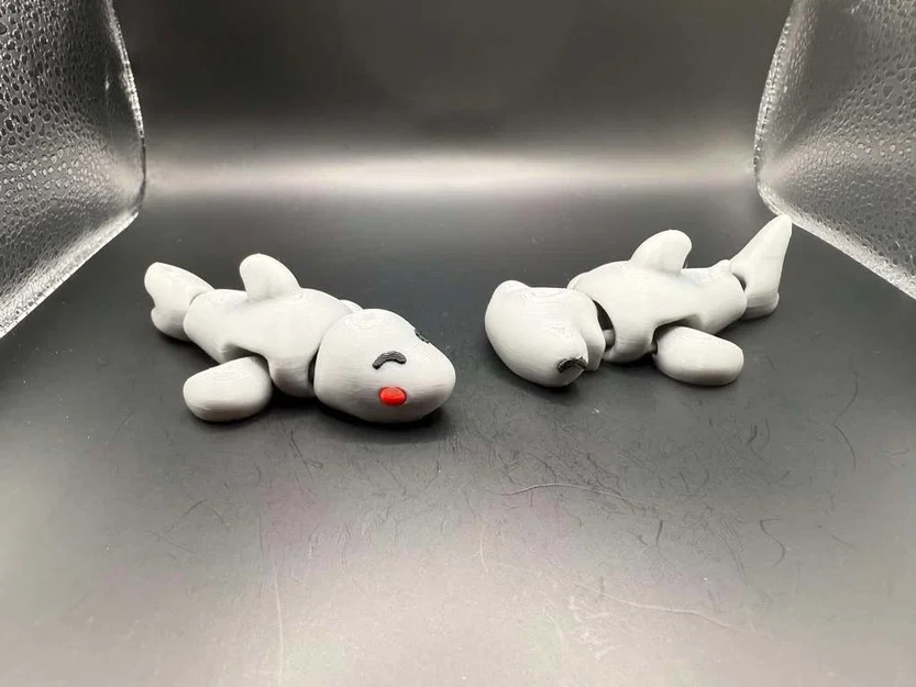 Bộ sưu tập Cá mập và Cá mập đầu búa mini khớp nối đáng yêu - Image 3