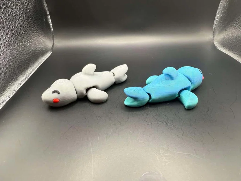 Bộ sưu tập Cá mập và Cá mập đầu búa mini khớp nối đáng yêu - Image 5