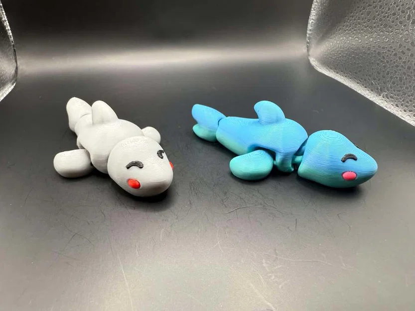 Bộ sưu tập Cá mập và Cá mập đầu búa mini khớp nối đáng yêu - Image 6