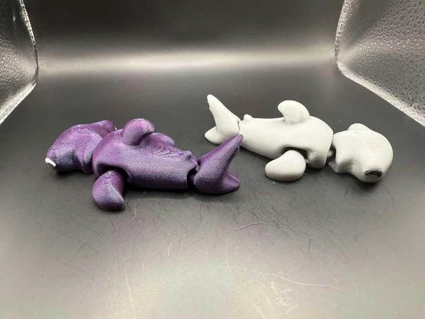 Bộ sưu tập Cá mập và Cá mập đầu búa mini khớp nối đáng yêu - Image 8