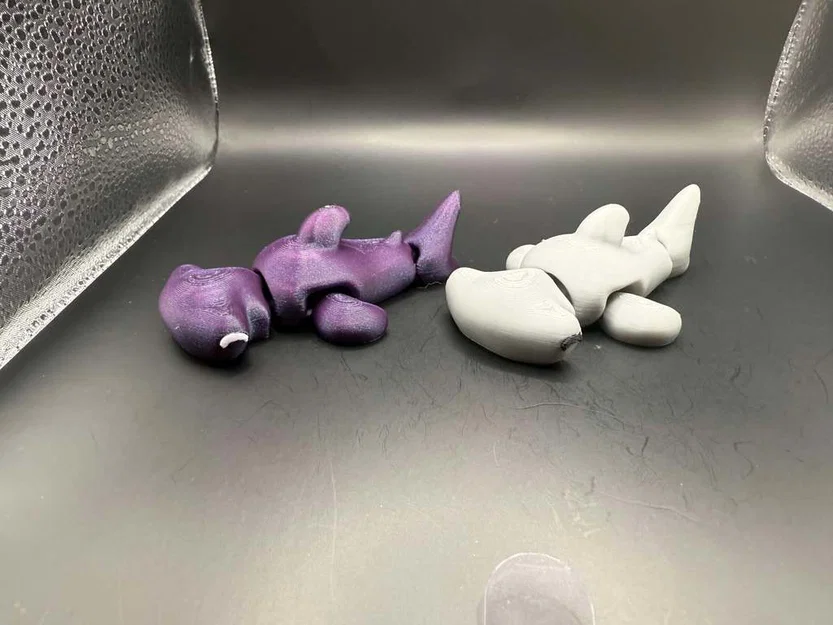 Bộ sưu tập Cá mập và Cá mập đầu búa mini khớp nối đáng yêu - Image 10