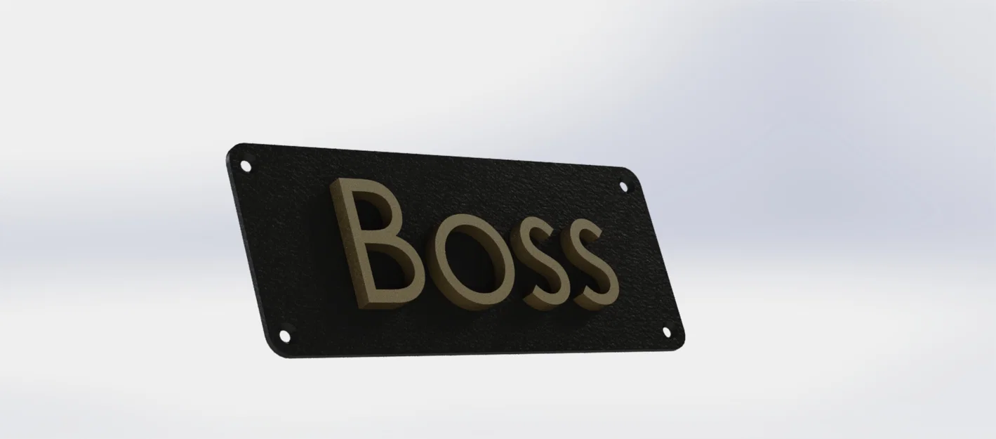 Bảng tên Boss 3D trang trí cửa phòng cực chất cho bé và gia đình - Image 1