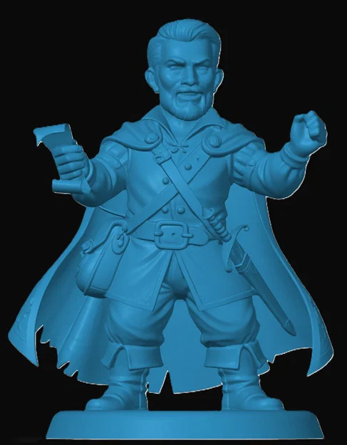 Mô hình Halfling Bard cho game tabletop - Image 1