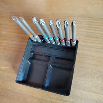 Khay Đựng Mũi Khoan Lục Giác Chuẩn Gridfinity Có Bản Lề Tiện Lợi