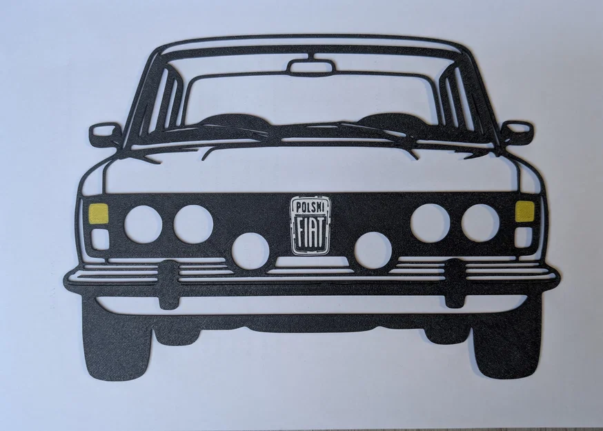 Mô hình trang trí tường xe cổ Fiat 125P độc đáo cho người yêu xe - Image 1