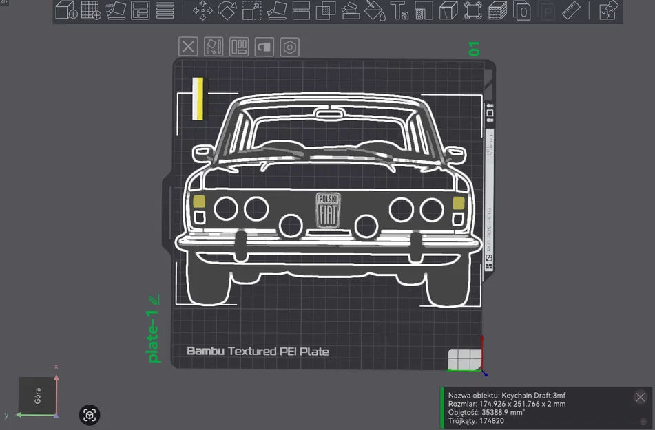 Mô hình trang trí tường xe cổ Fiat 125P độc đáo cho người yêu xe - Image 2