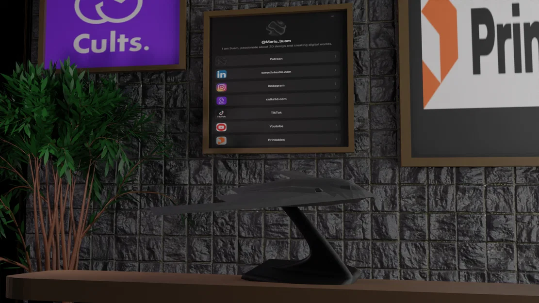 B-2 Spirit – Mô hình máy bay ném bom tàng hình in 3D - Image 2