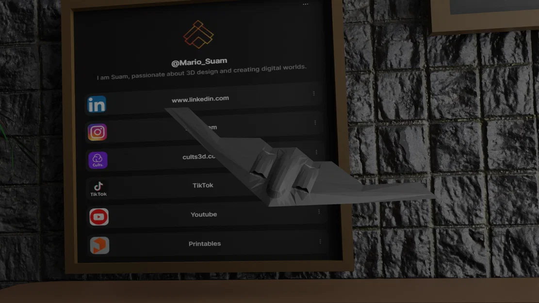 B-2 Spirit – Mô hình máy bay ném bom tàng hình in 3D - Image 5