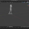 Mô hình nhân vật vui nhộn có khung xương (Armature) để in 3D - Thumbnail 2