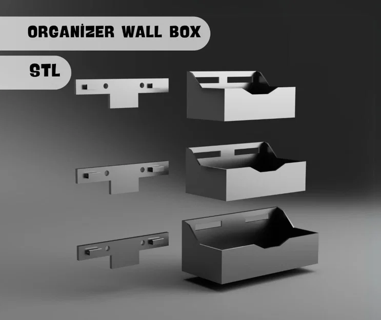 Bộ Kệ Treo Tường, Hộp Đựng Linh Kiện Xưởng - File STL In 3D - Image 1