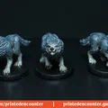 Mô hình Sói Gầm Gừ (Wolf Snarling) 32mm cho Tabletop RPG - Thumbnail 1