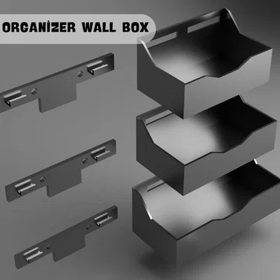 Bộ Kệ Treo Tường, Hộp Đựng Linh Kiện Xưởng - File STL In 3D