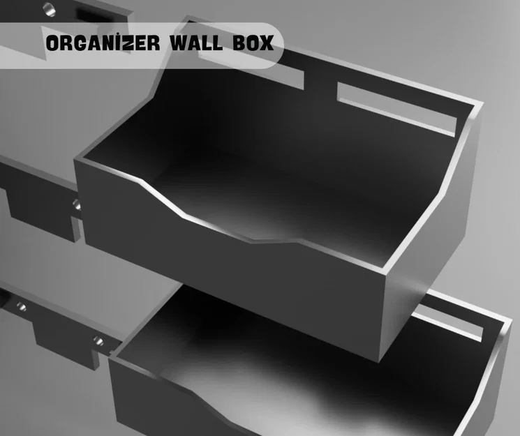 Bộ Kệ Treo Tường, Hộp Đựng Linh Kiện Xưởng - File STL In 3D - Image 4