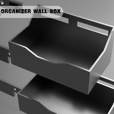 Bộ Kệ Treo Tường, Hộp Đựng Linh Kiện Xưởng - File STL In 3D