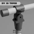 Tripod Đa Năng 3D - Giá Đỡ Máy Ảnh và Điện Thoại Điều Chỉnh Được (File STL) - Thumbnail 3