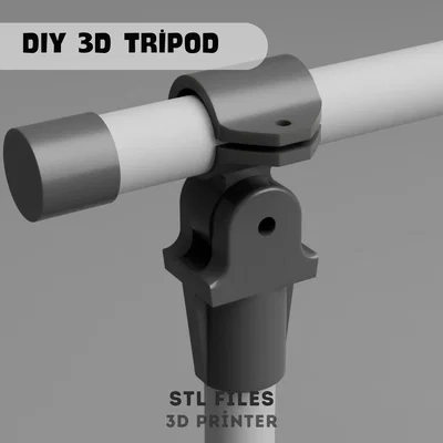 Tripod Đa Năng 3D - Giá Đỡ Máy Ảnh và Điện Thoại Điều Chỉnh Được (File STL)