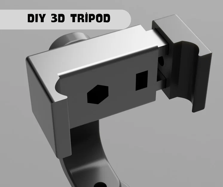 Tripod Đa Năng 3D - Giá Đỡ Máy Ảnh và Điện Thoại Điều Chỉnh Được (File STL) - Image 4
