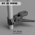 Tripod Đa Năng 3D - Giá Đỡ Máy Ảnh và Điện Thoại Điều Chỉnh Được (File STL) - Thumbnail 6